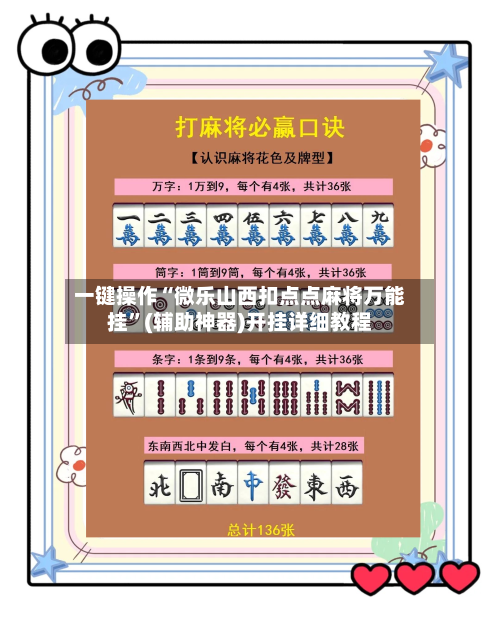 一键操作“微乐山西扣点点麻将万能挂	”(辅助神器)开挂详细教程-第1张图片