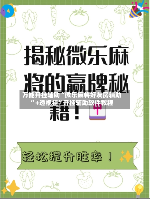 万能开挂辅助“微乐麻将好友房辅助”+透视挂”开挂辅助软件教程-第2张图片