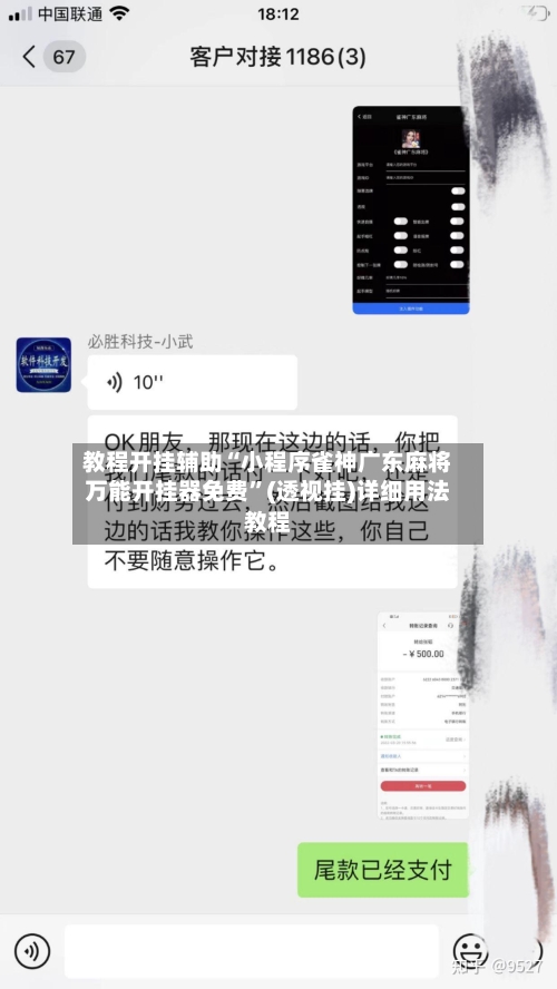 教程开挂辅助“小程序雀神广东麻将万能开挂器免费”(透视挂)详细用法教程-第2张图片