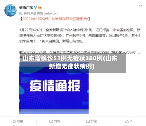 山东增确诊51例无症状380例(山东新增无症状病例)-第2张图片