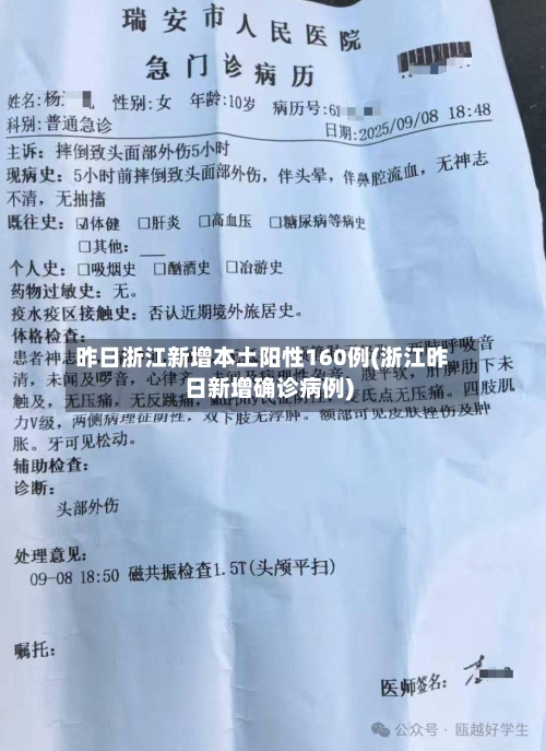 昨日浙江新增本土阳性160例(浙江昨日新增确诊病例)-第2张图片