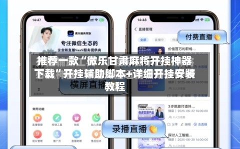 推荐一款“微乐甘肃麻将开挂神器下载	”开挂辅助脚本+详细开挂安装教程-第2张图片