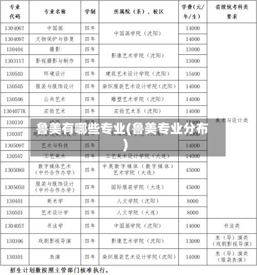 鲁美有哪些专业(鲁美专业分布)-第2张图片