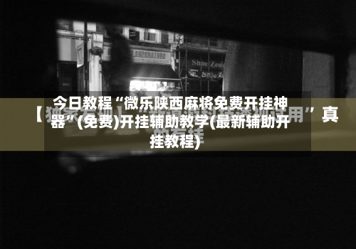 今日教程“微乐陕西麻将免费开挂神器”(免费)开挂辅助教学(最新辅助开挂教程)-第1张图片