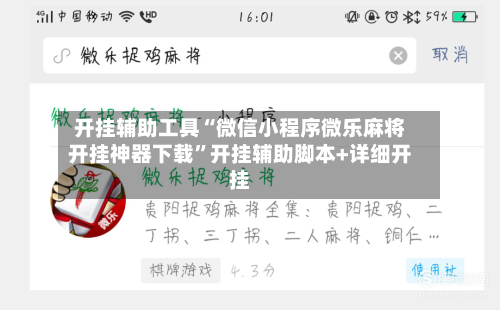 开挂辅助工具“微信小程序微乐麻将开挂神器下载	”开挂辅助脚本+详细开挂-第1张图片