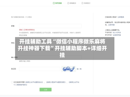 开挂辅助工具“微信小程序微乐麻将开挂神器下载”开挂辅助脚本+详细开挂-第2张图片