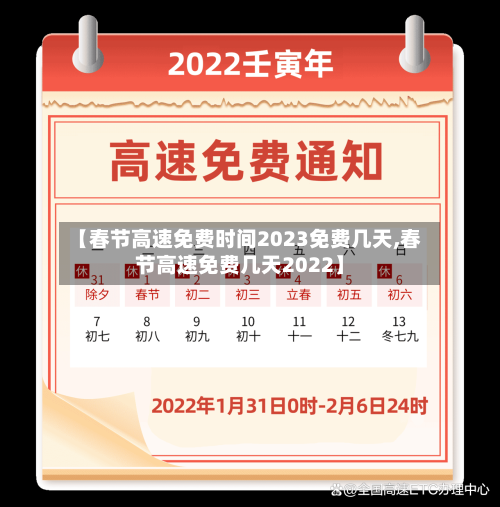 【春节高速免费时间2023免费几天,春节高速免费几天2022】-第2张图片
