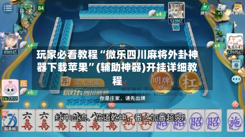 玩家必看教程“微乐四川麻将外卦神器下载苹果	”(辅助神器)开挂详细教程-第1张图片