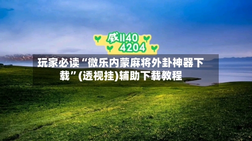 玩家必读“微乐内蒙麻将外卦神器下载	”(透视挂)辅助下载教程-第2张图片