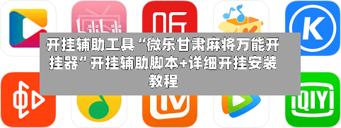 开挂辅助工具“微乐甘肃麻将万能开挂器	”开挂辅助脚本+详细开挂安装教程-第3张图片