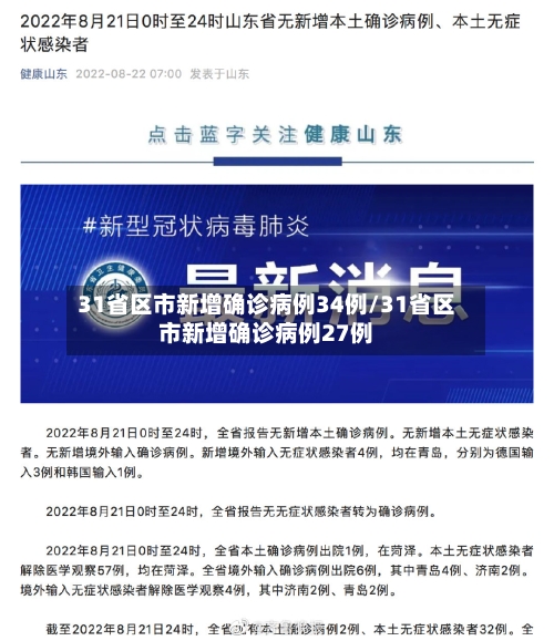31省区市新增确诊病例34例/31省区市新增确诊病例27例-第3张图片