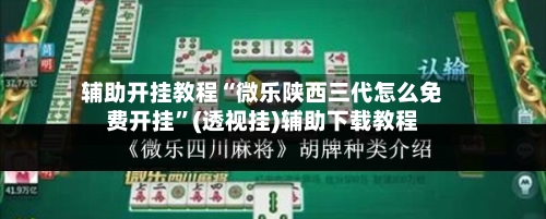 辅助开挂教程“微乐陕西三代怎么免费开挂	”(透视挂)辅助下载教程-第2张图片