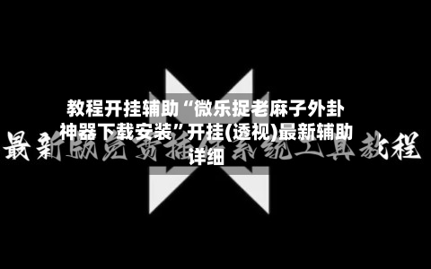教程开挂辅助“微乐捉老麻子外卦神器下载安装”开挂(透视)最新辅助详细-第3张图片