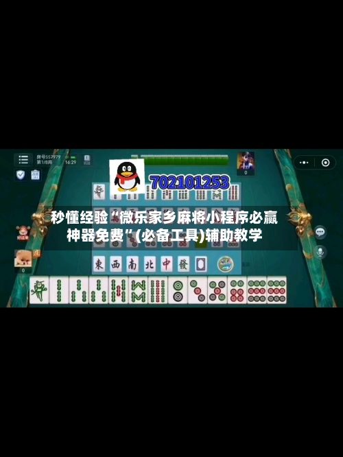 秒懂经验“微乐家乡麻将小程序必赢神器免费”(必备工具)辅助教学-第2张图片