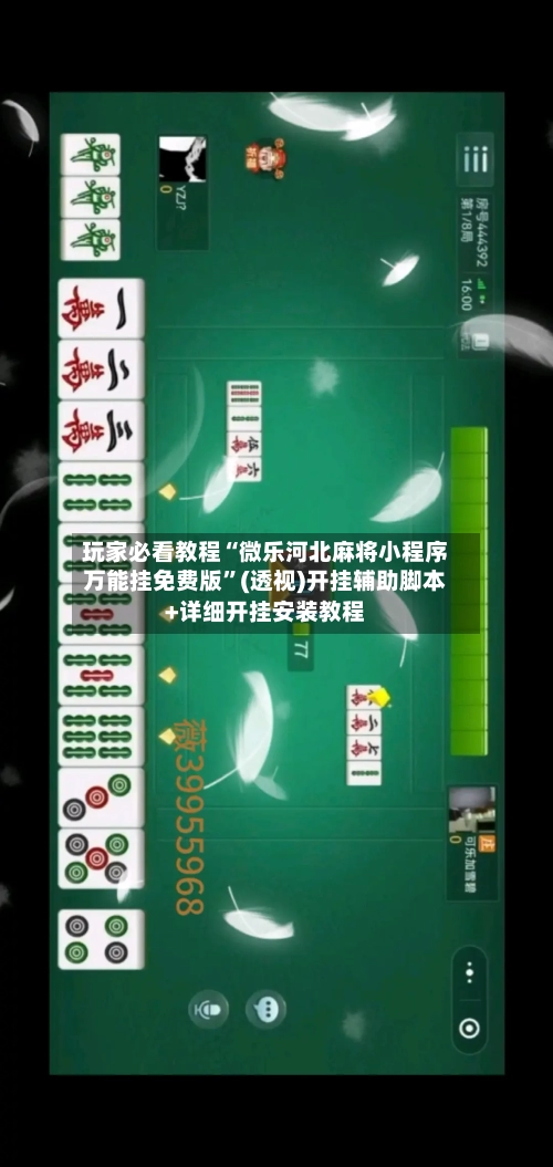 玩家必看教程“微乐河北麻将小程序万能挂免费版”(透视)开挂辅助脚本+详细开挂安装教程-第2张图片