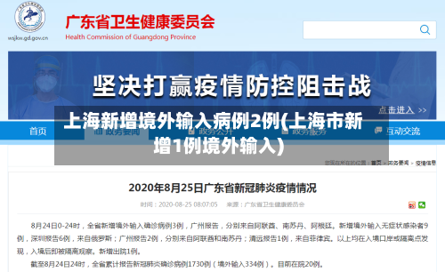 上海新增境外输入病例2例(上海市新增1例境外输入)-第2张图片