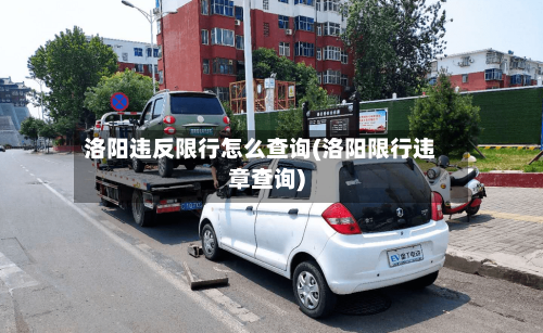 洛阳违反限行怎么查询(洛阳限行违章查询)-第3张图片