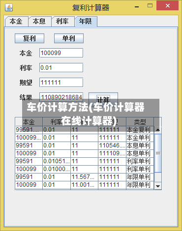 车价计算方法(车价计算器在线计算器)-第1张图片