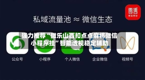 强力推荐“微乐山西扣点点麻将微信小程序挂	”智能透视稳定辅助-第2张图片