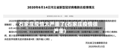 石家庄疫情太严重了(石家庄疫情很严重)-第3张图片