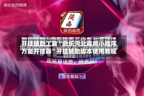 开挂辅助工具“微乐河北麻将小程序万能开挂器	”开挂辅助脚本使用教程-第1张图片