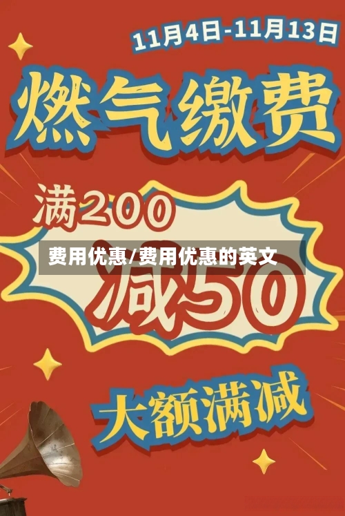 费用优惠/费用优惠的英文-第2张图片