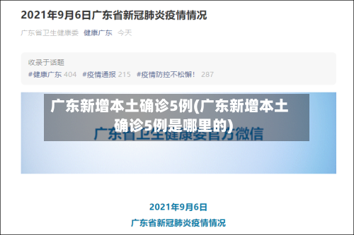 广东新增本土确诊5例(广东新增本土确诊5例是哪里的)-第2张图片
