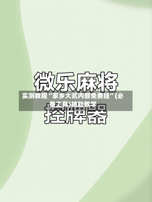 实测教程“家乡大贰内部免费挂	”(必备工具)辅助教学-第1张图片