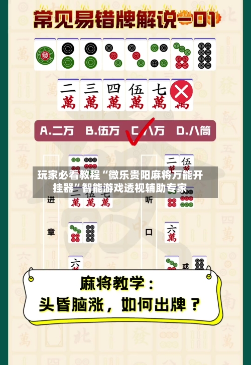 玩家必看教程“微乐贵阳麻将万能开挂器	”智能游戏透视辅助专家-第2张图片
