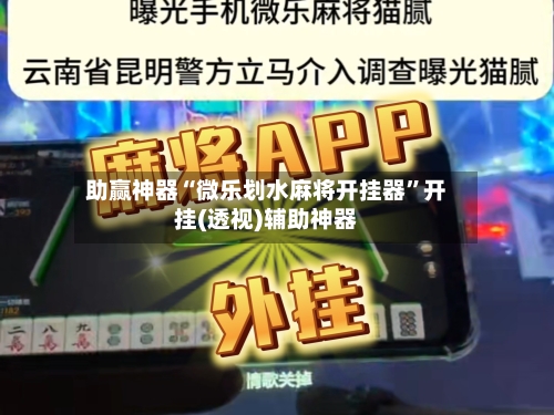 助赢神器“微乐划水麻将开挂器”开挂(透视)辅助神器-第3张图片