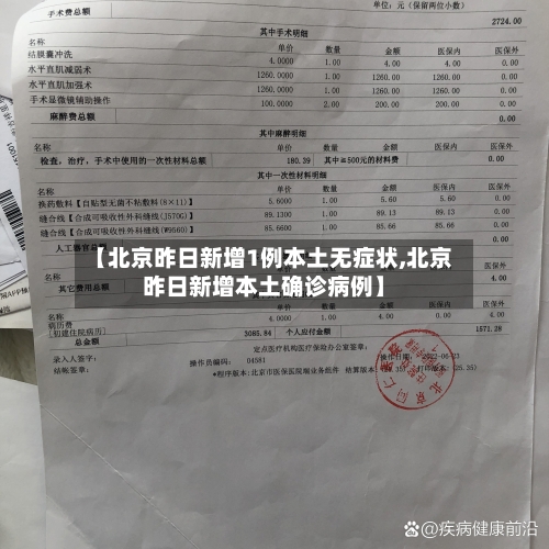 【北京昨日新增1例本土无症状,北京昨日新增本土确诊病例】-第3张图片