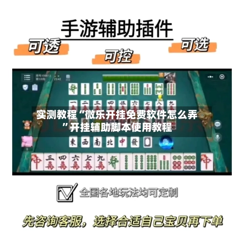 实测教程“微乐开挂免费软件怎么弄”开挂辅助脚本使用教程-第1张图片