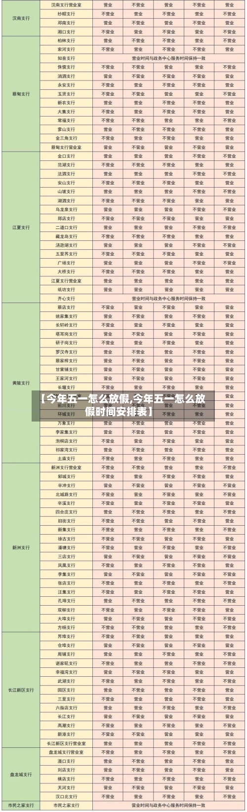 【今年五一怎么放假,今年五一怎么放假时间安排表】-第2张图片