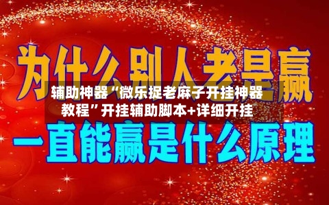 辅助神器“微乐捉老麻子开挂神器教程	”开挂辅助脚本+详细开挂-第2张图片