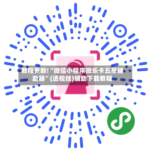 教程更新!“微信小程序微乐卡五星辅助器”(透视挂)辅助下载教程-第3张图片
