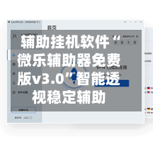 辅助挂机软件“微乐辅助器免费版v3.0”智能透视稳定辅助-第1张图片
