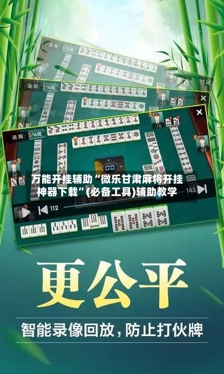 万能开挂辅助“微乐甘肃麻将开挂神器下载	”(必备工具)辅助教学-第2张图片