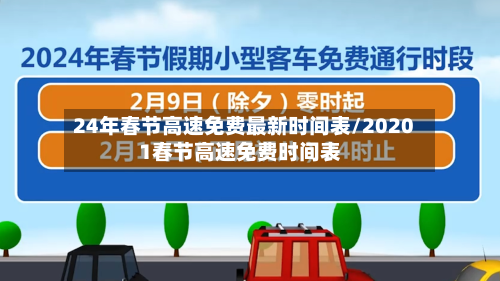 24年春节高速免费最新时间表/20201春节高速免费时间表-第1张图片