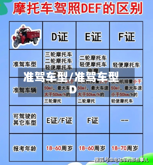 准驾车型/准驾车型D-第3张图片