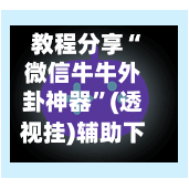 教程分享“微信牛牛外卦神器”(透视挂)辅助下载教程-第3张图片