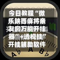 今日教程“微乐陕西麻将亲友房万能开挂器”+透视挂”开挂辅助软件教程-第2张图片