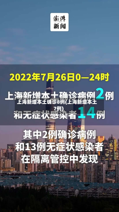 上海新增本土确诊8例(上海新增本土7例)-第2张图片