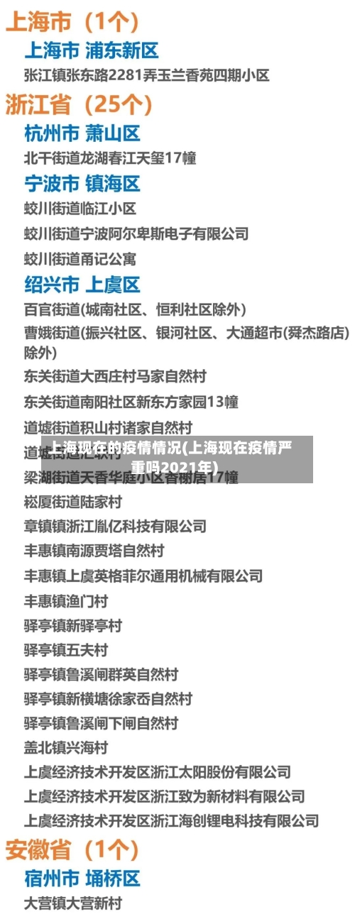 上海现在的疫情情况(上海现在疫情严重吗2021年)-第1张图片