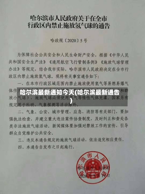 哈尔滨最新通知今天(哈尔滨最新通告)-第1张图片