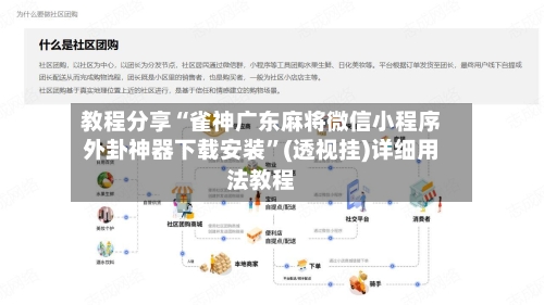 教程分享“雀神广东麻将微信小程序外卦神器下载安装”(透视挂)详细用法教程-第2张图片
