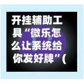 开挂辅助工具“微乐怎么让系统给你发好牌”(作弊)辅助透视教程-第3张图片