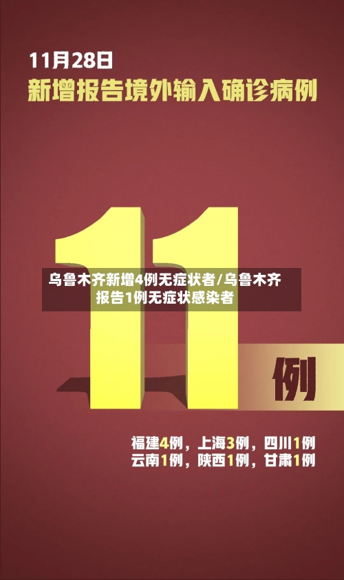 乌鲁木齐新增4例无症状者/乌鲁木齐报告1例无症状感染者-第1张图片