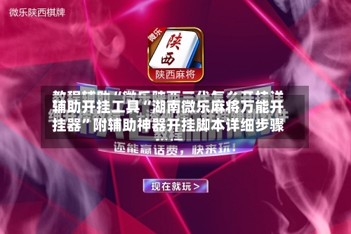 辅助开挂工具“湖南微乐麻将万能开挂器”附辅助神器开挂脚本详细步骤-第1张图片