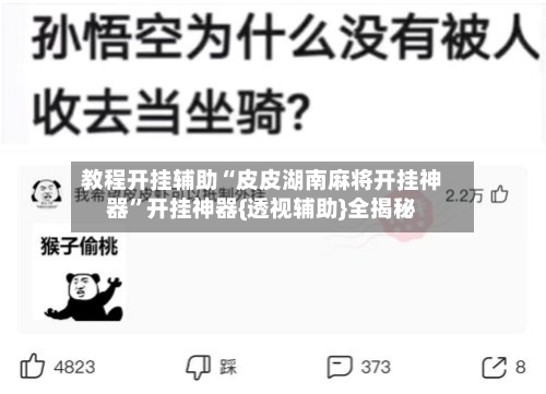教程开挂辅助“皮皮湖南麻将开挂神器”开挂神器{透视辅助}全揭秘-第1张图片