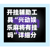 开挂辅助工具“兴动娱乐麻将有挂吗”详细分享装挂步骤教程-第3张图片